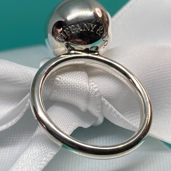 Tiffany 12mm hardware ring 925 silver size 5.5 New with box Sold out! - Picture 9 of 10